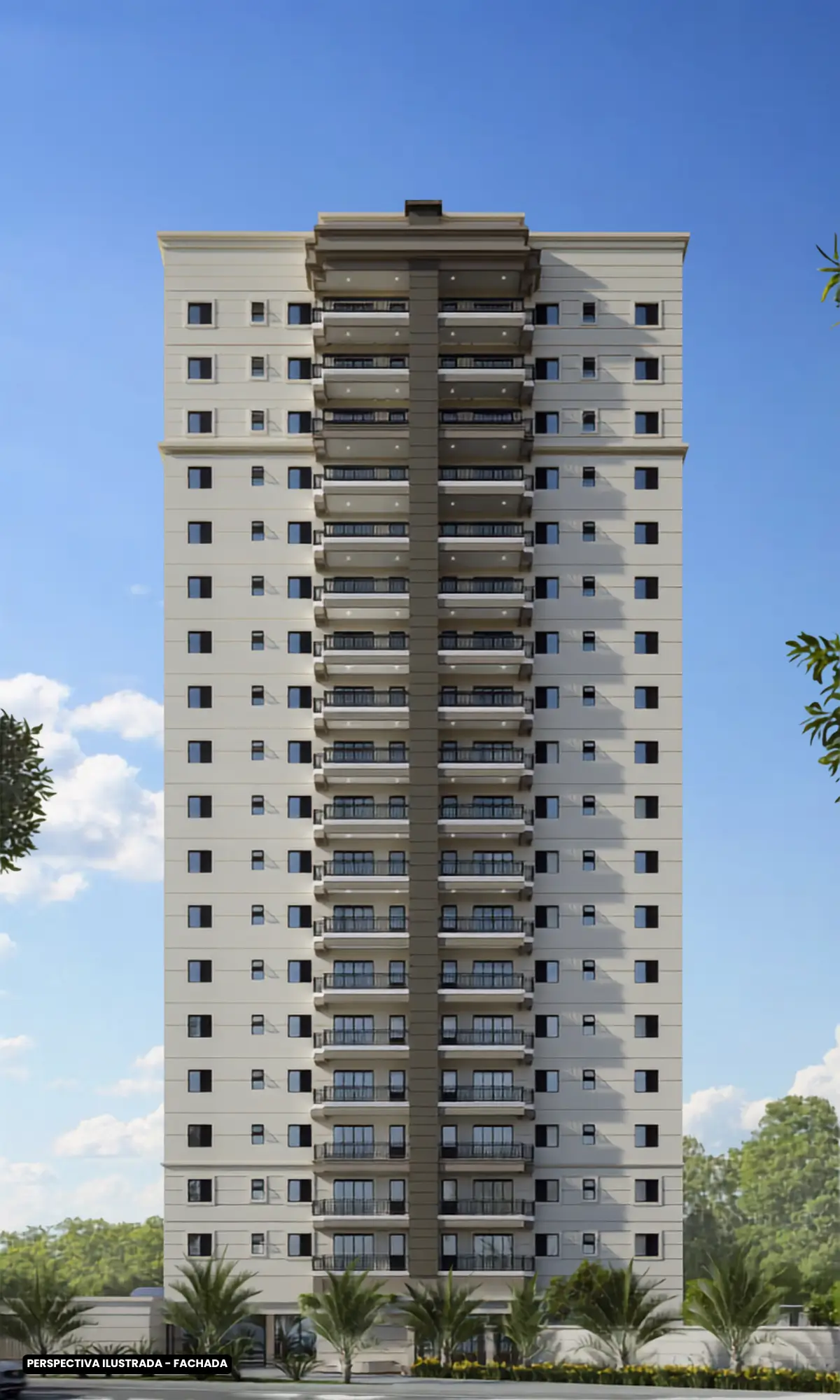 Fachada do Maxximo Prime, empreendimento da Costa Tressoldi no Jardim Sul